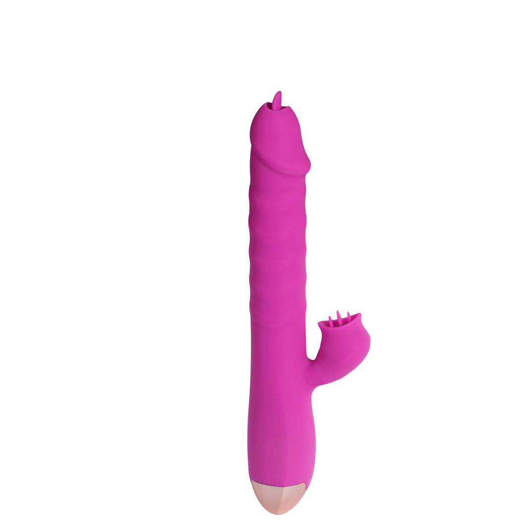Urway Rabbit Vibrator Licking Tongue Purple