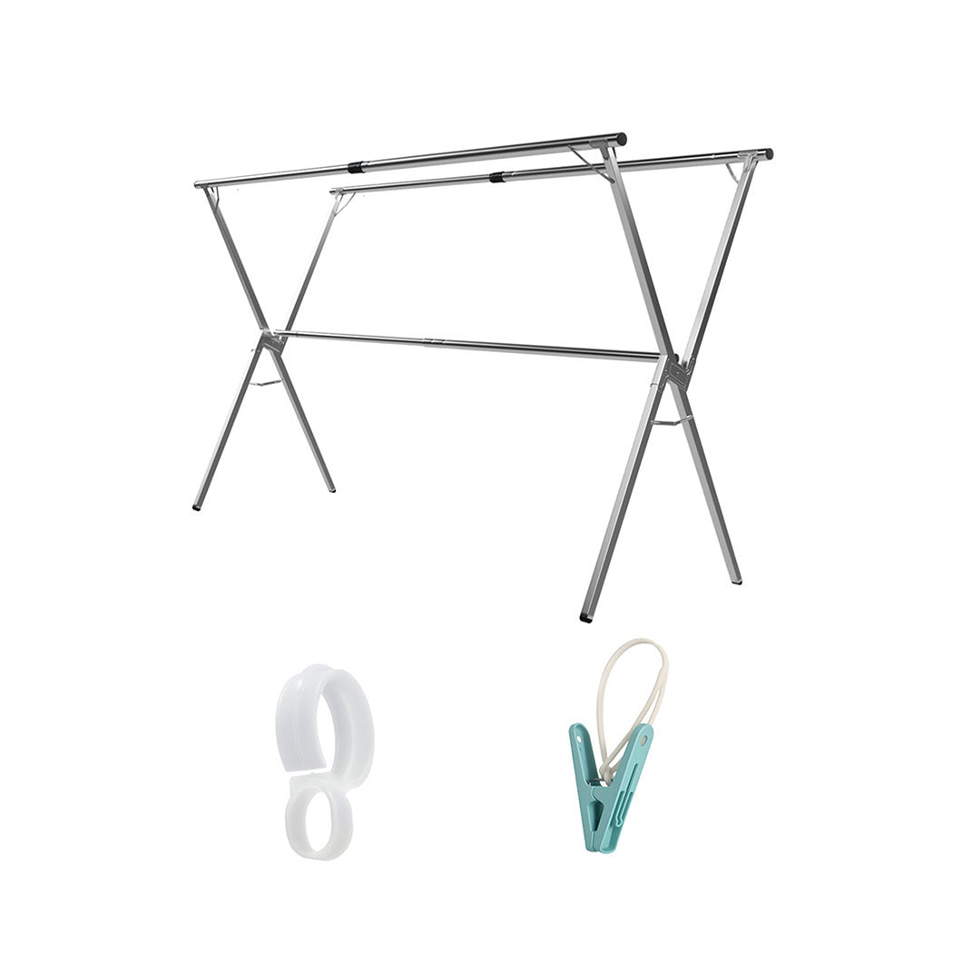 Levede Adjustable Clothes Drying Airer Foldable 150-240cm