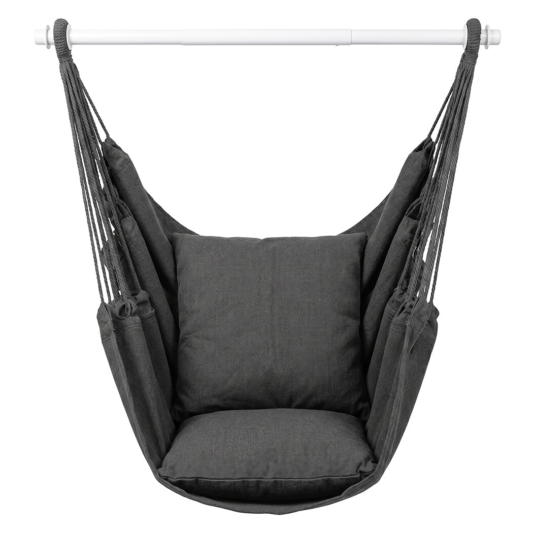 Mountview Garden Hammock Chair Hanging Swing Seat 2 Cushions Outdoor Camping