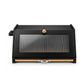Toque Bread Box Bamboo Bread Storage Container with Cutting Board Black