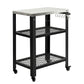 Levede Outdoor Kitchen Cart Mobile BBQ Grill Trolley Stainless Steel Prep Table
