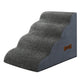 Pawz 4 Steps Pet Stairs Dog Ramp High Density Foam Grey