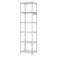 Levede Shelving Unit Adjustable Rack 6 Tier 161cm Carbon Steel Laundry Silver