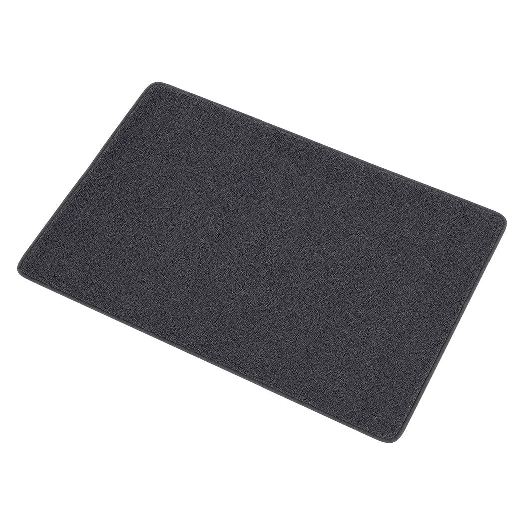 Marlow Door Mat Non Slip Absorbent Washable Pet Friendly for Entrance Grey