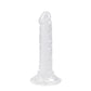 Crystal Dildo Dong Realistic Penis Cock White 15cm