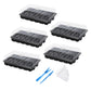 Toque Seedling Tray 5 Pack Starter Kit With Vented Dome For Greenhouse Black