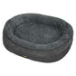 Pawz Orthopedic Plush Dog Bed Soft Washable Pet Bed Grey Cosy Cushion L Size