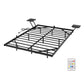 Levede Double Bed Frame Floating Frame with Storage Shelves RGB Lights Black