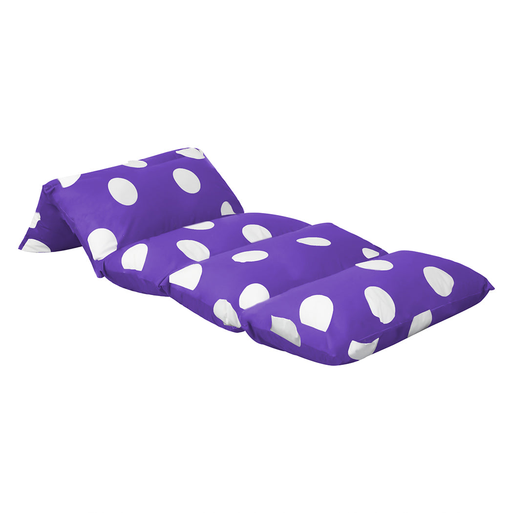 Dreamz Foldable Mattress Kids Pillow Purple Large