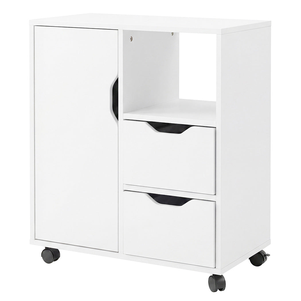 Levede Desktop Filing Cabinet Adjustable With Drawers For Home Office White