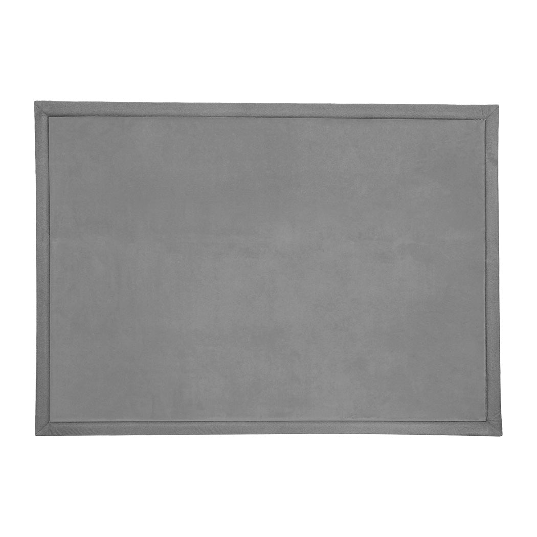 Marlow Coral Velvet Area Rugs Large Mat 150x200cm Grey