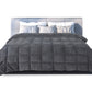 DreamZ Quilt Doona Comforter Blanket Grey King