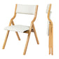 Levede 2x Dining Chairs Foldable PU Beige