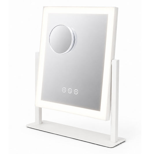 Yezi Vanity Mirror With Lights 3 Color LED 10X Magnifier 360°Rotation White