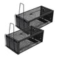 Toque Mouse Trap Humane Live Catch Rat Cage Reusable Zinc Iron Garage Black 2pc