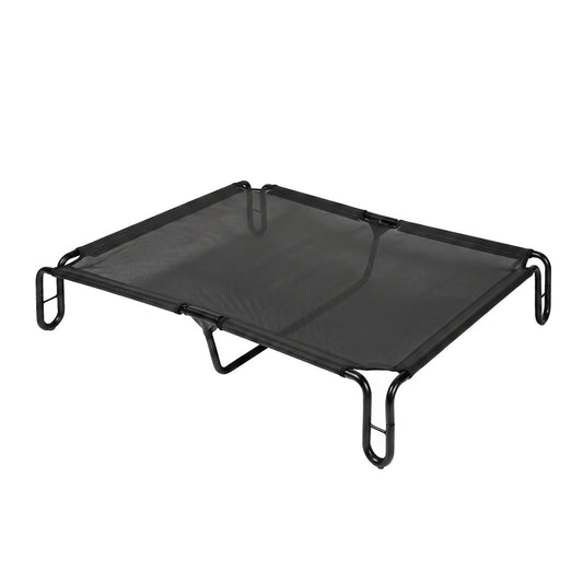 Pawz Elevated Dog Bed M Breathable Mesh Cooling for Indoor Outdoor Black