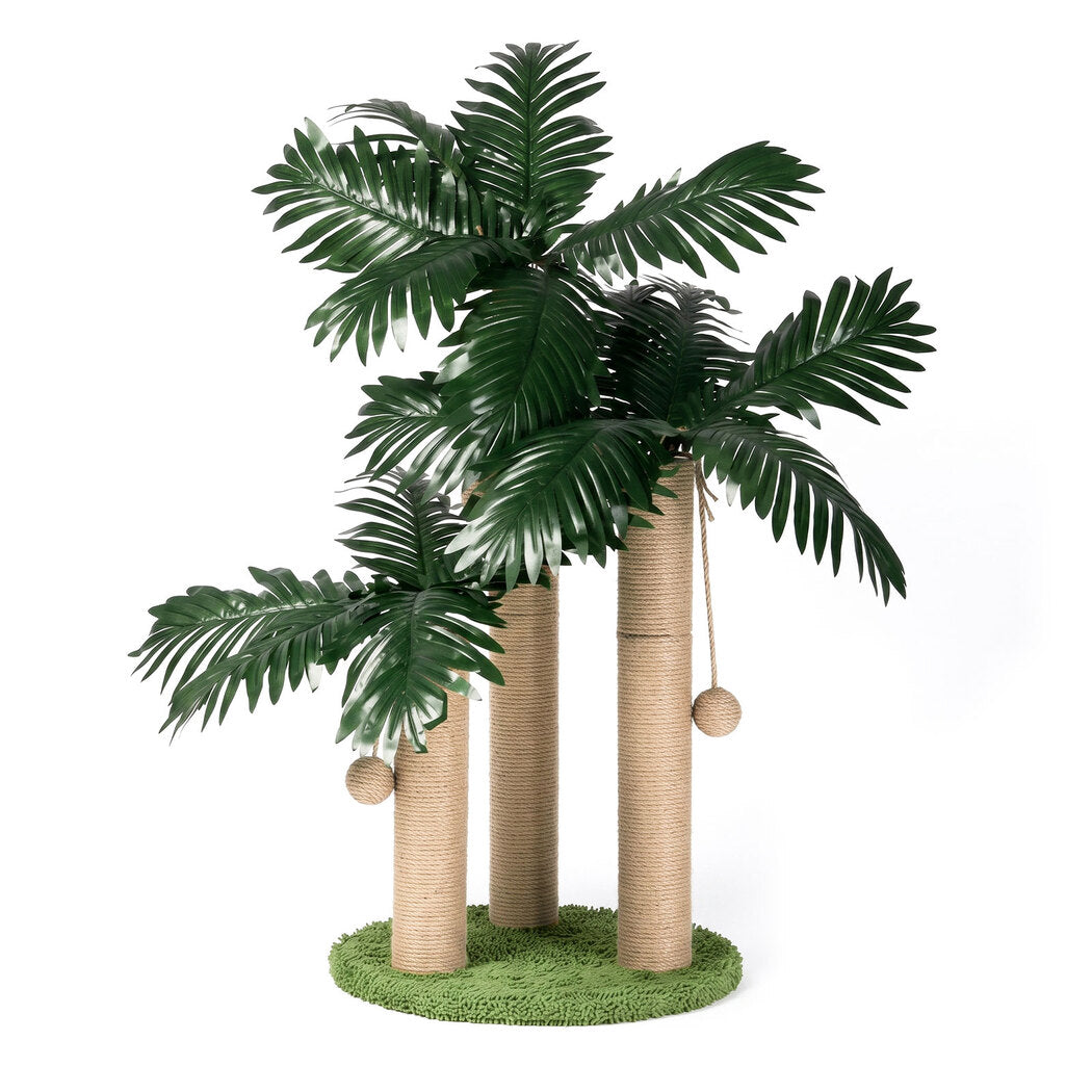 PaWz Cat Scratching Post 3 Heights Sisal Balls for Indoor Kitten Adult Green