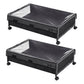 Levede 2Pcs Under Bed Storage Box Wheels Clothes Organizer Dustproof 48L