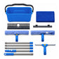 Traderight Window Cleaning Kit With Extendable Pole and Squeegee for Home Blue