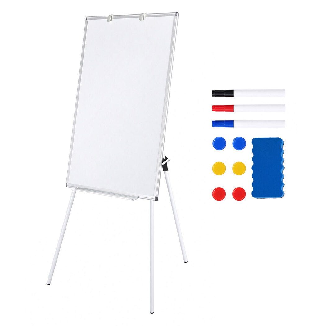 Levede Whiteboard Magnetic Adjustable Tripod Easel Dry Erase for Office White