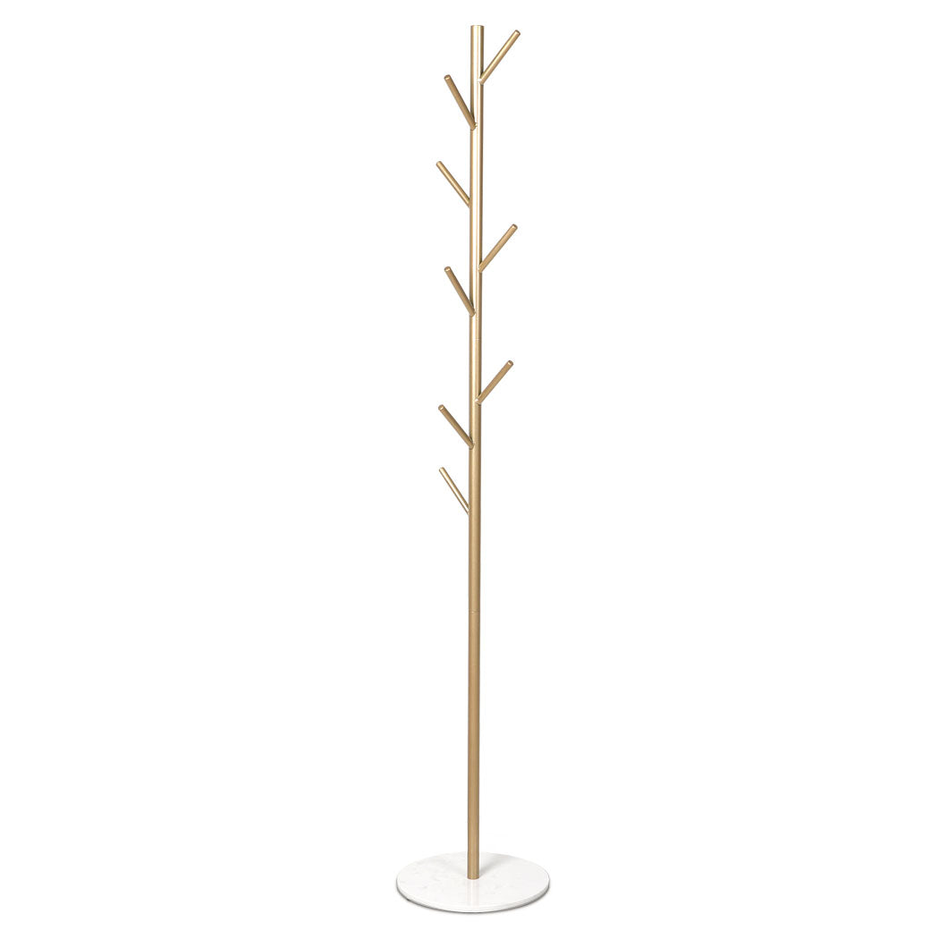 Levede Coat Rack Hat Clothes Stand Hanger Gold