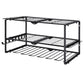 Levede Garage Storage Organiser 3 Tier Wall Mounted Power Tool Rack Metal Black