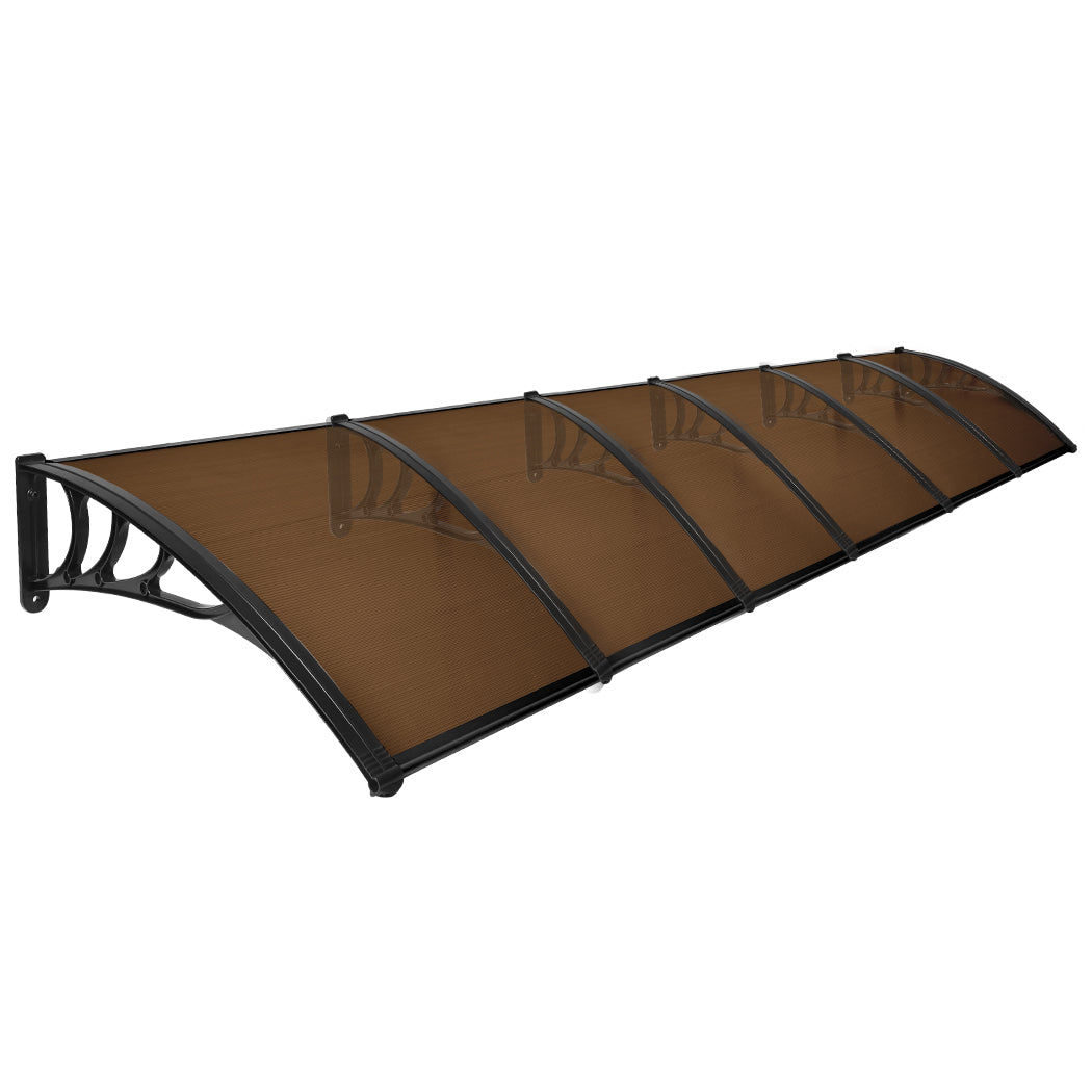Mountview Window Door Awning Outdoor 1M X 6M Brown 1x6M