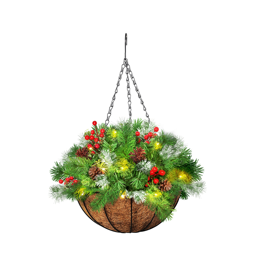 Santaco Christmas Hanging Basket Ornaments 30CM