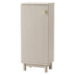 Levede Bathroom Cabinet Freestanding Storage Cupboard Slim 3 Tier Shelves Cream
