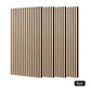Levede Acoustic Wall Panels 4pc NRC>0.7 120 x 60cm for Interior Wall Decor Oak