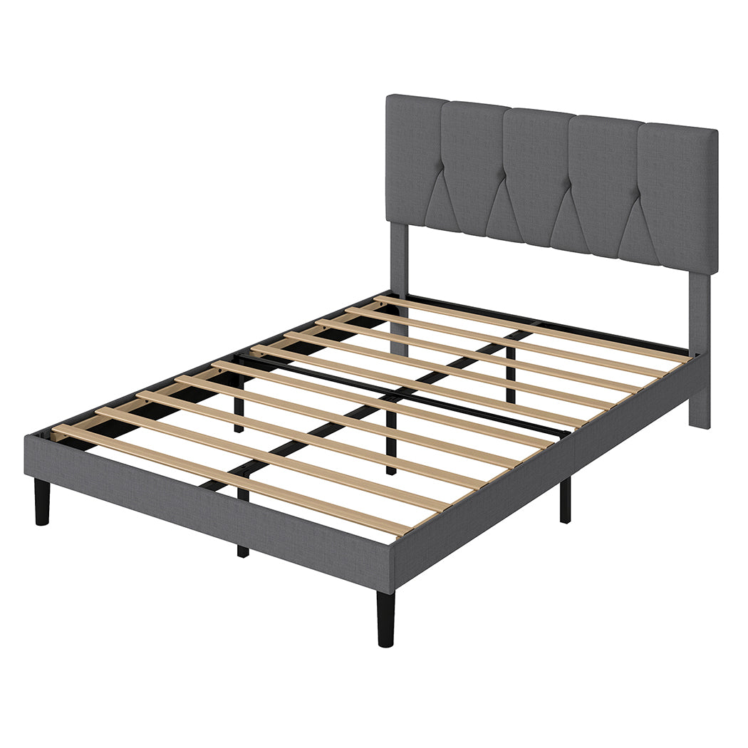 Levede Bed Frame Upholstered Platform Mattress Base Double