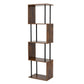 Levede Bookshelf 5 Tier Display Shelf Bookcase Storage Rack S-Shaped Anti-Tip