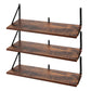 Levede Floating Shelves 3 Pcs Wall Mounted Rustic Storage Display Rack Bedroom