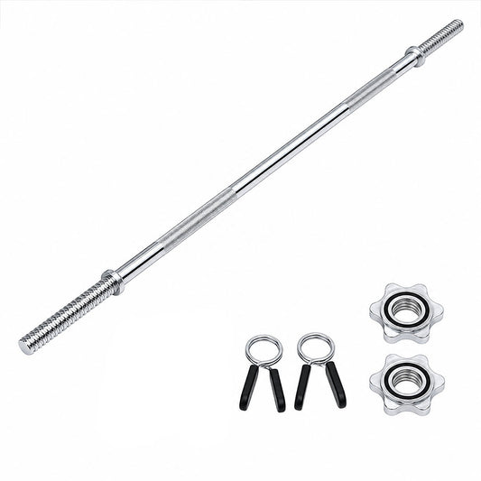 Centra 140cm Weight Lifting Bar Standard Barbell Home Gym Fitness Steel 480LB