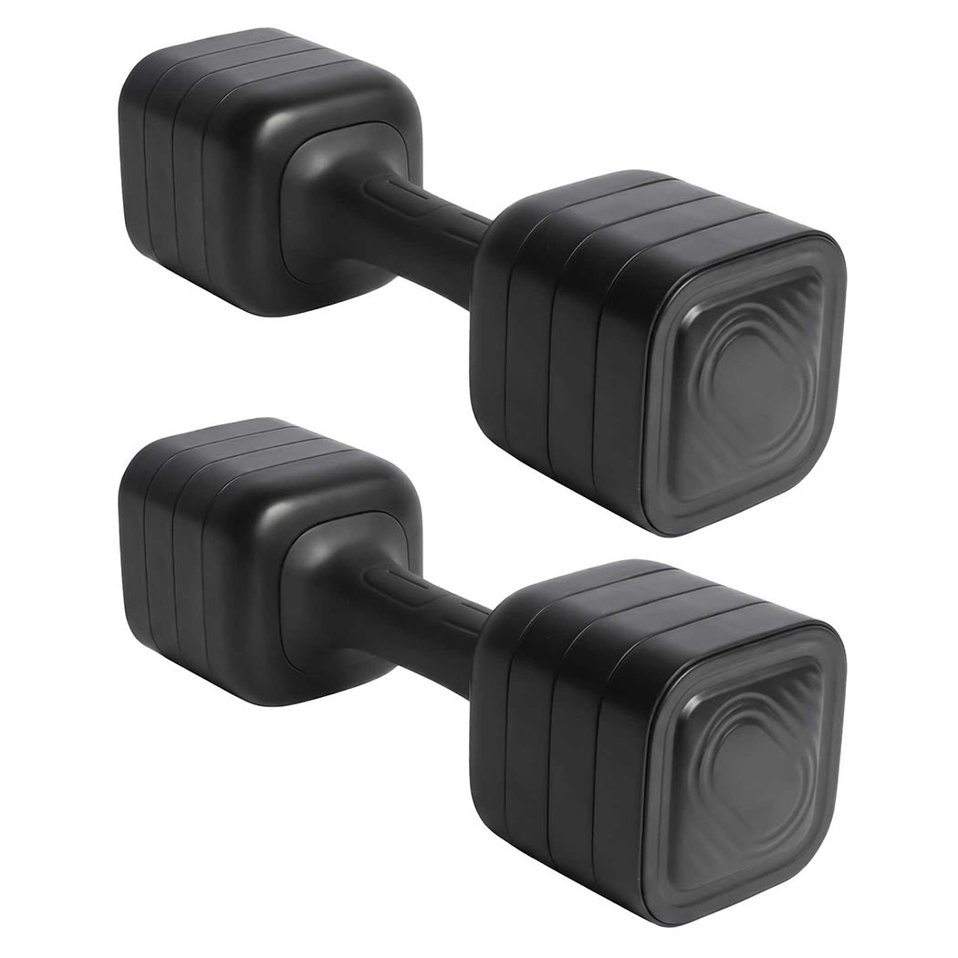 Centra Dumbbell Set Adjustable Dumbbells With TPU Grip For Home Gym Black 2pc