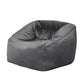 Marlow Bean Bag Chair Cover Soft Velvet Dark grey