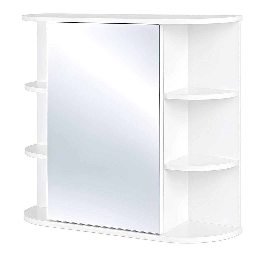 Levede Bathroom Mirror Cabinet Wall Storage Adjustable Shelf Bedroom White