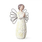 Levede Resin Thank You Gift Figurines Willow Texture Friendship Gift White