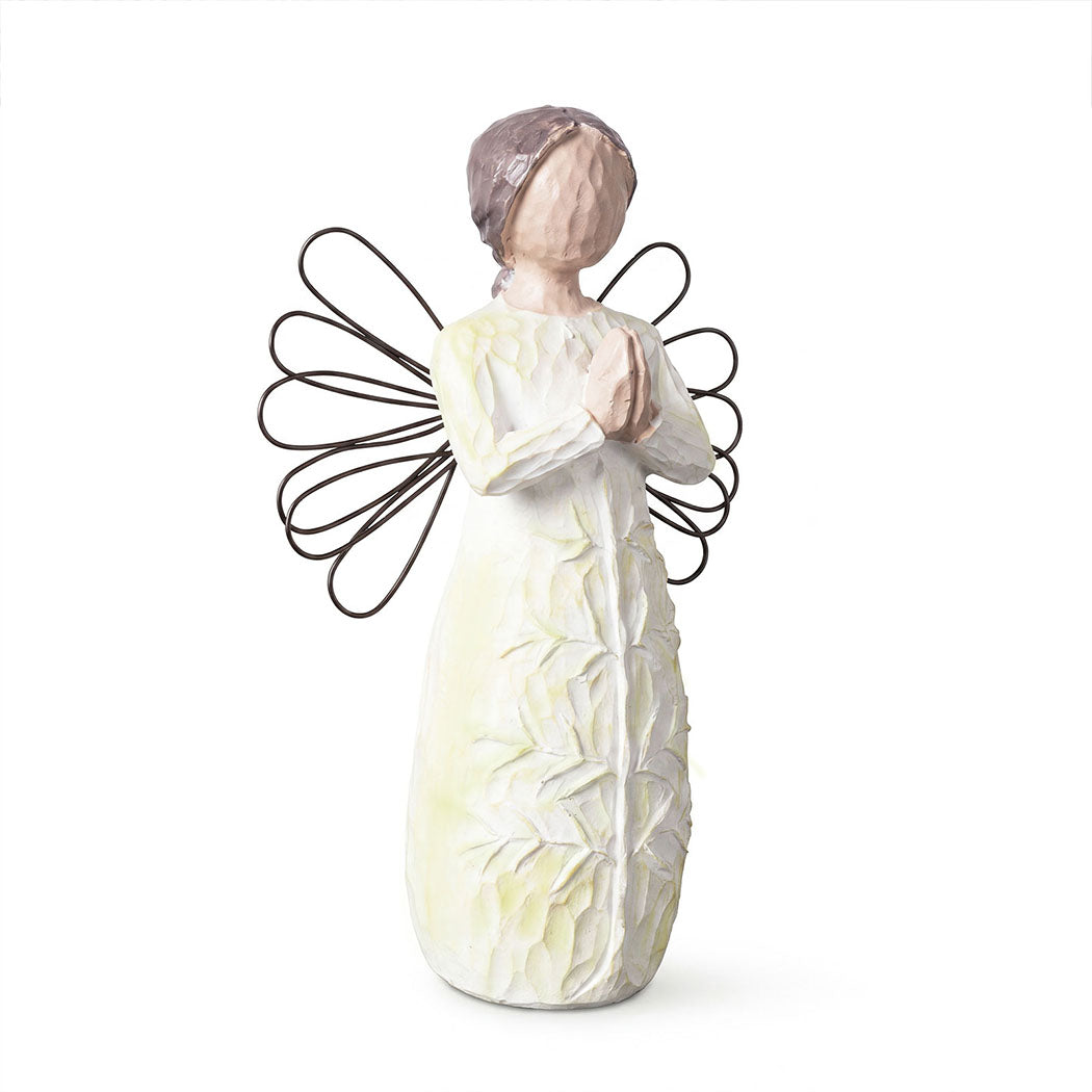 Levede Resin Thank You Gift Figurines Willow Texture Friendship Gift White