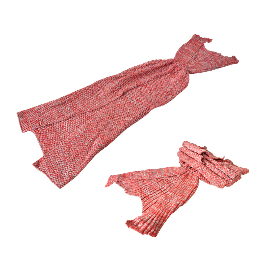 Mermaid Tail Crochet Blanket Sofa Rug
