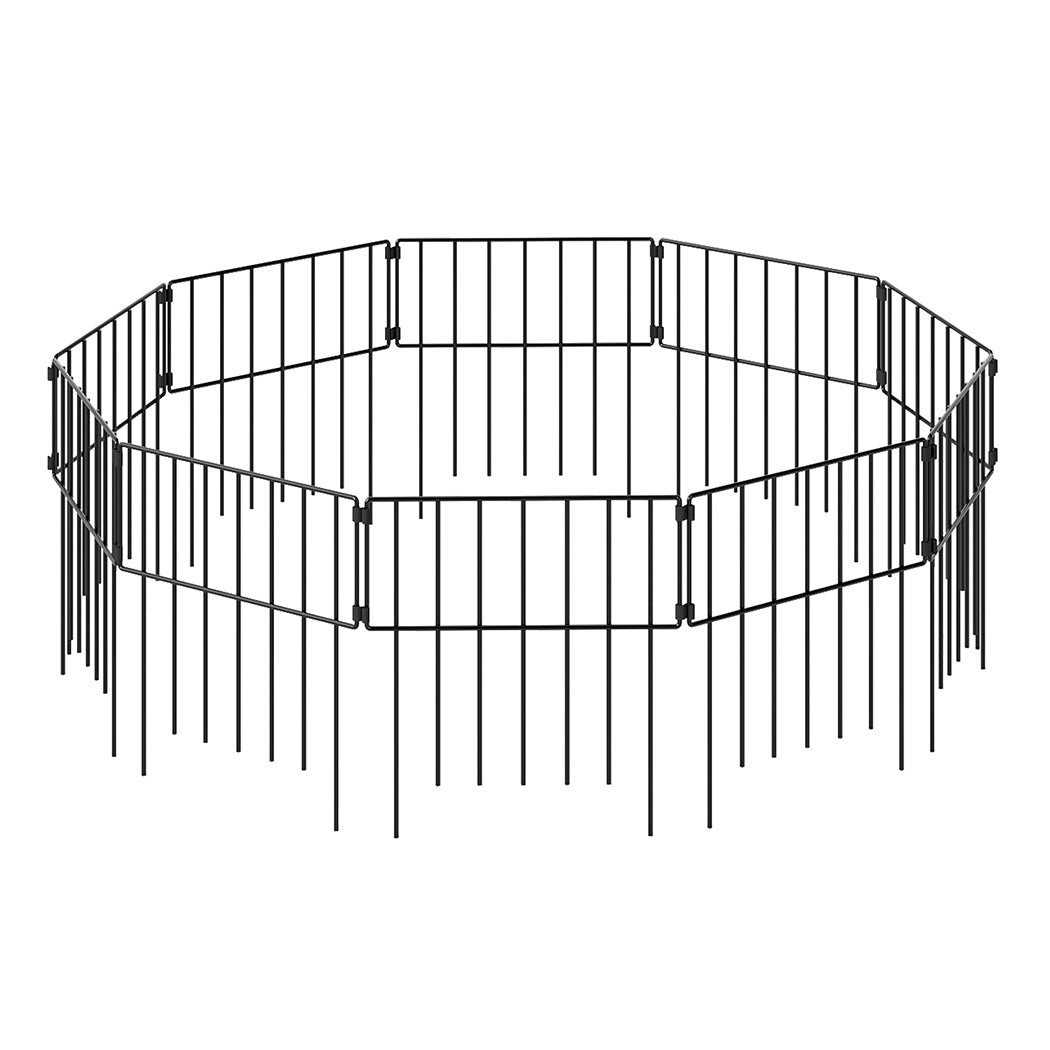 Mountview 10 Pcs Garden Fence Border Rustproof Metal