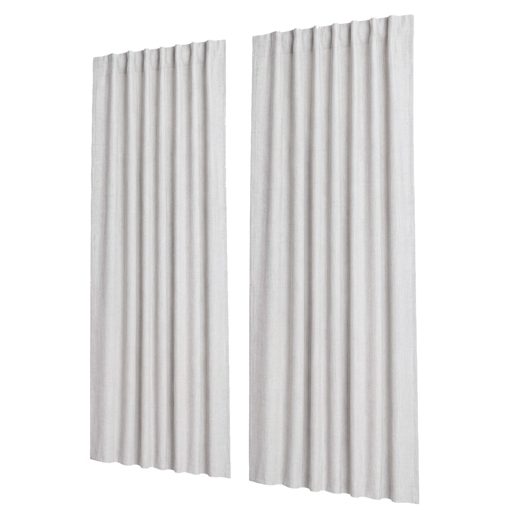 Marlow 2 Panels Blackout Curtains Linen Look Curtain Draperies Window Bedroom