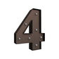 LED Metal Number Lights Free Standing
