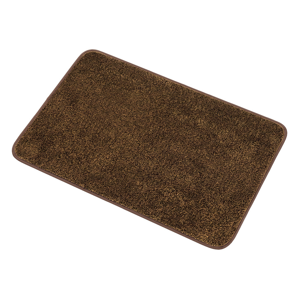Marlow Door Mat Non Slip Absorbent Washable Pet Friendly for Entrance Brown