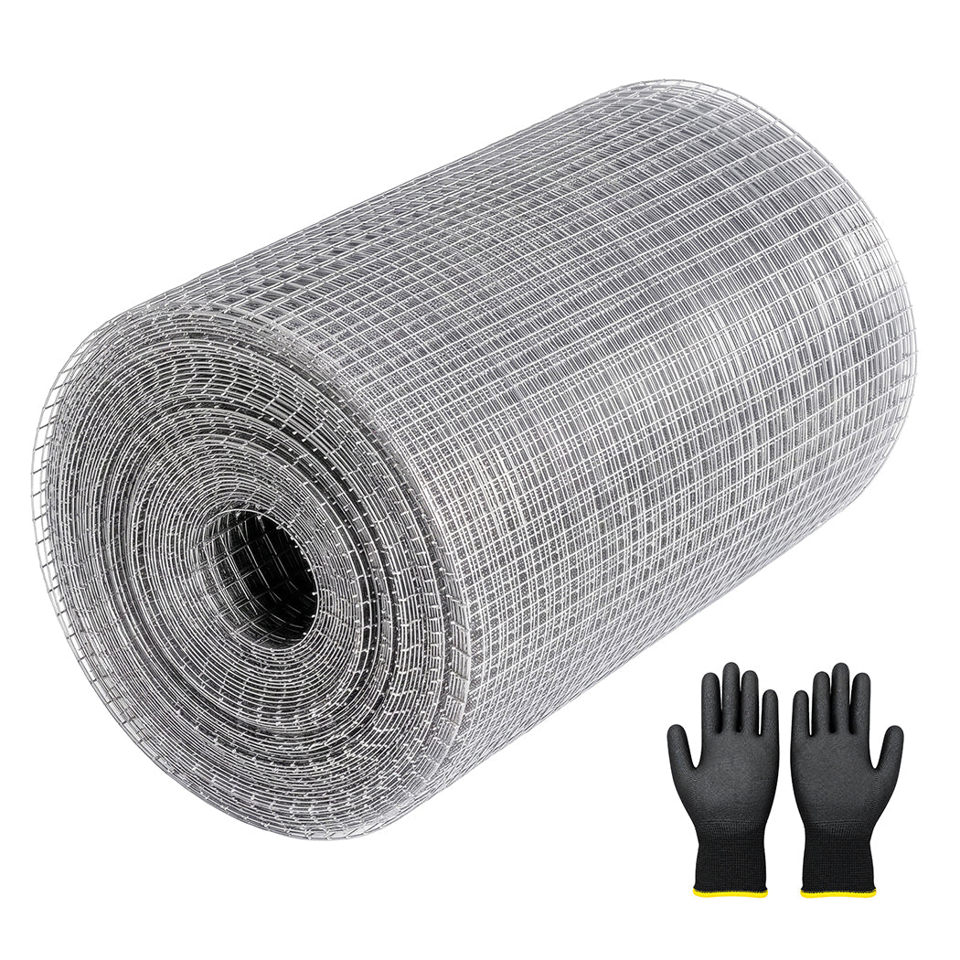 Lambu Rat Mesh Galvanized Steel 6mm 12mx20cm Roll Garden Pest Control Silver