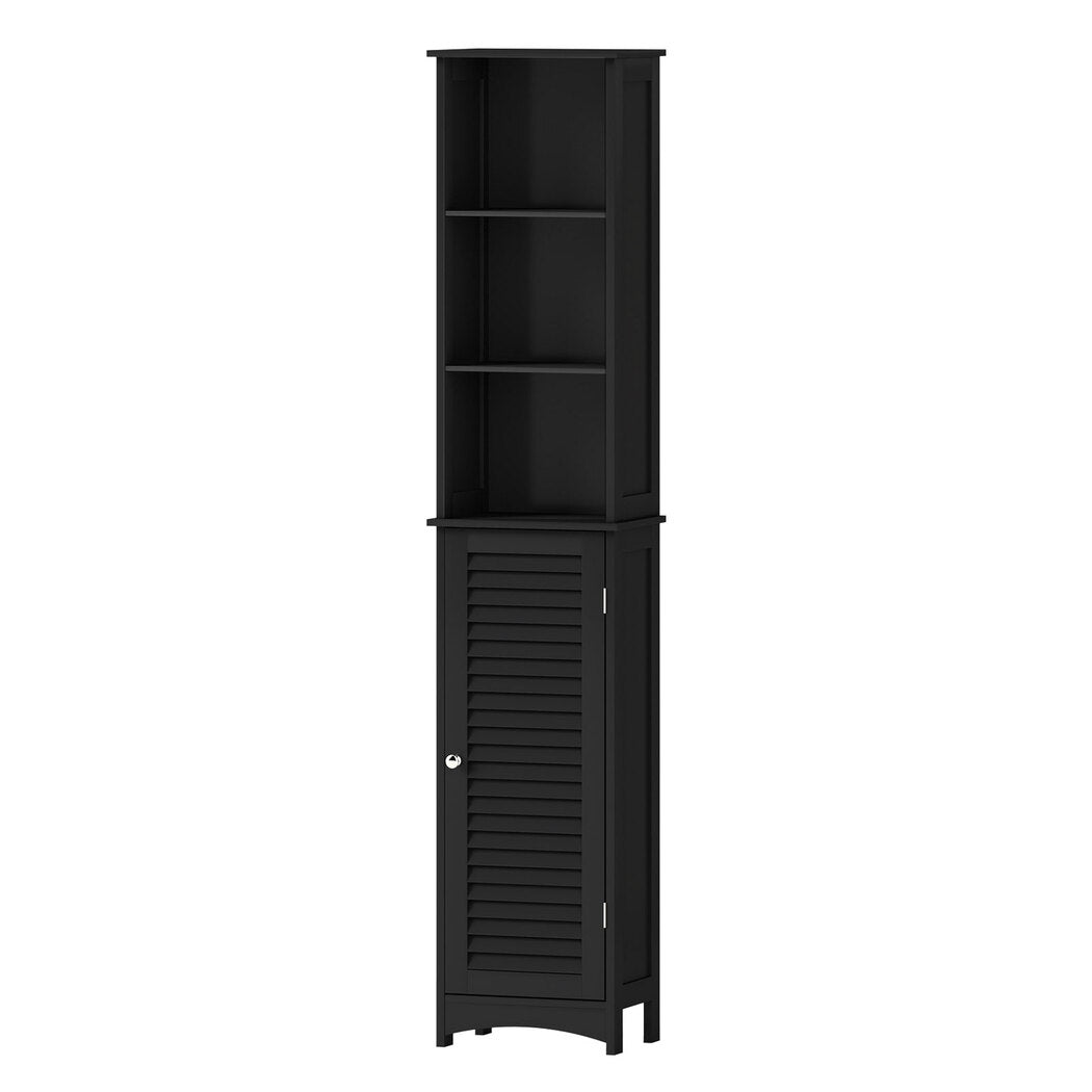 Levede Tall Bathroom Cabinet Storage 166cm Tallboy Cupboard Adjustable Shelf
