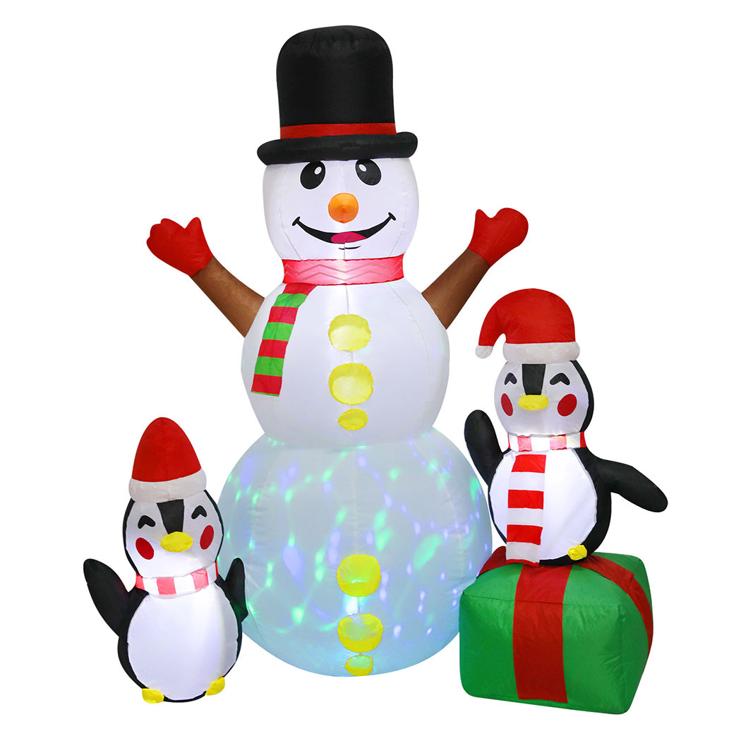 Santaco 1.8M Inflatable Christmas Snowman LED Lights