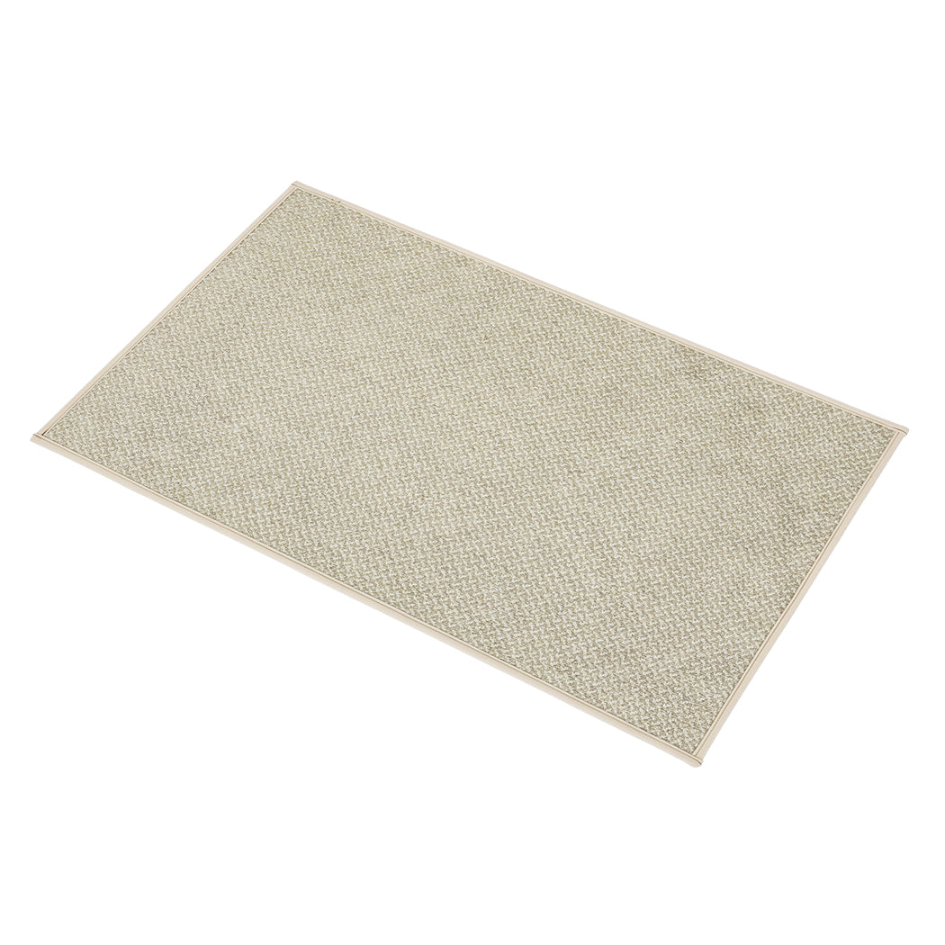 Marlow Front Door Mat 76x43cm Non Slip Dirt Trapping Rug for Entrance Brown