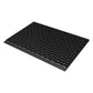 Marlow Front Door Mat 90x60cm TPE Raised Wave Drainage for Entrance Black