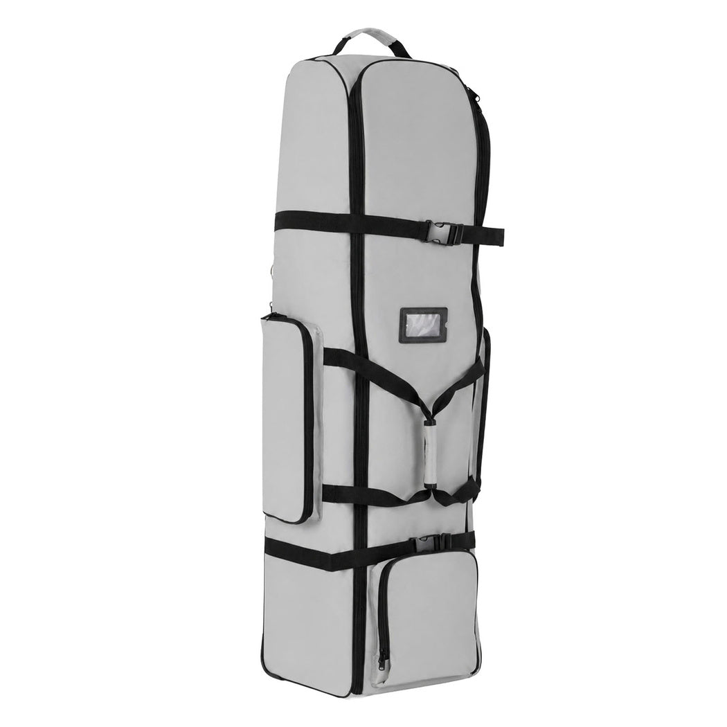 Centra Golf Travel Bag Padded Reinforced Wheels 900D Oxford for Airline,Grey
